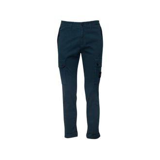Stone Island Slim-fit Cargo Broek - Heren - Slim Fit Broeken - Groen - W30 - Katoen - Broeken