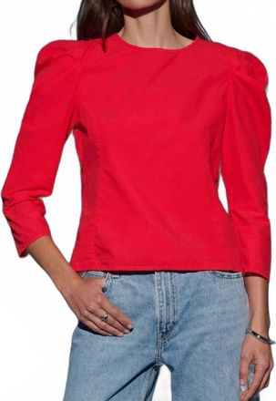 Nation Ltd Elouise Top In Red Shoes