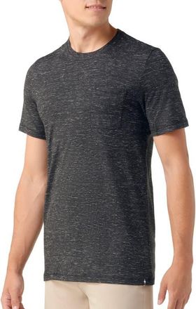 Smartwool Merino Wool Blend Pocket T-Shirt in Black Heather at Nordstrom, Size Xx-Large