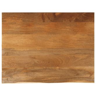 Berkfield Home Table Top Live Edge 90x80x3.8 cm Solid Wood Mango in Brown