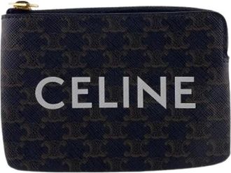 Celine Pre-owned Clutches, female, Black, Size: ONE SIZE Pre-owned Plastic Wallet