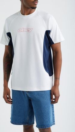Obey Runner Active Top in White Multi at Nordstrom, Size Xx-Large