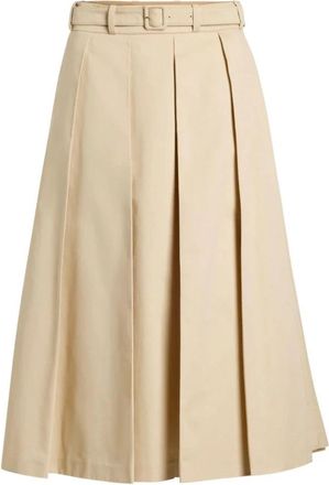 Patou Witte rokken voor vrouwen Aw 24 - Dames - Midirokken - Beige - S - Katoen - Rokken