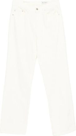 AG - Adriano Goldschmied Brinley Mid-Rise Straight Jeans - Dames - Regular Fit Jeans - Wit - W25 - Denim - Jeans