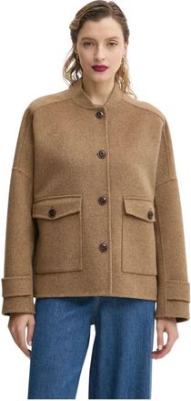 Sessun Wool Jacket - Dames - Zomerjassen - Beige - M - Wol - Jassen