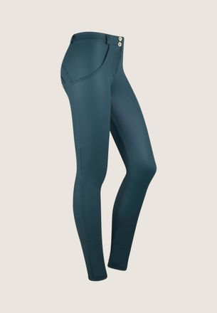 Freddy Leggings FREDDY Leggings WRUP1RC006PREC, Damen, Gr. XL, EURO, blau (schwarz sea), Obermaterial: 72% Polyester PES. 15% Polyurethan PU. 13% Elasthan EL