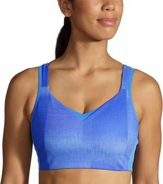 Brooks Womens Drive Convertible Run Bra In Bluetiful Altitude Print