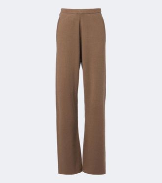 Extreme Cashmere N&deg;479 Runaway cashmere-blend wide-leg pants