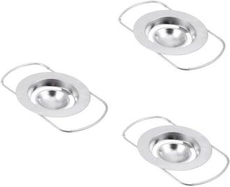 No Brand Juego De Tres Piezas De Acero Inoxidable Para Separar Las Yemas De Huevo, Separador De Yemas Apto Para Uso Alimentario, Ideal Para Cocinar Y Hornear