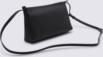 The Row Dark Brown Leather Rene Crossbody Bag