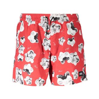 Karl Lagerfeld Badmode, Heren, Rood, L, Polyester, Swim Boxer