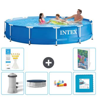 Intex Piscina Con Estructura Redonda - 366x76 Cm - 7-piezas S222