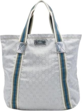 Gucci Pre-owned Vintage Tote Bag - Dames - Vintage Shopper - Grijs - ONE Size - Vintage
