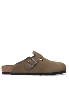 Birkenstock Boston Soft Footbed Suede Leather Size: 45, colour: BROWN