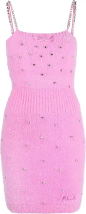 Philosophy di Lorenzo Serafini crystal-embellished bodycon dress - women - Polyamide - 40 - Pink