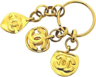 Chanel Pre-owned Metal key-holders - Dames - Vintage Accessoires - Geel - ONE Size - Vintage