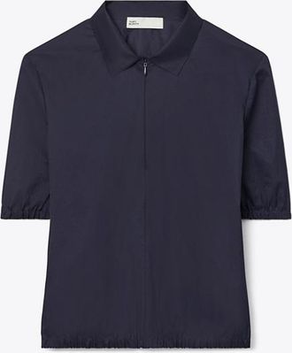 Tory Burch Womens Nylon Taffeta Zip Polo, size 14