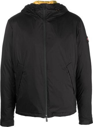 Tatras logo-patch zip-up padded jacket - men - Nylon/Feather Down/Nylon - 1 - Black