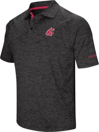 Colosseum Mens Colosseum Black Washington State Cougars Down Swing Polo in Heather Black at Nordstrom, Size Small
