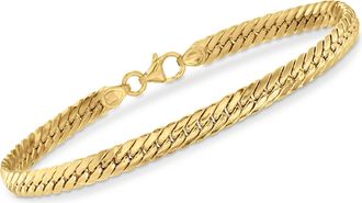 Ross-Simons Italian 18kt Yellow Gold Cuban-Link Bracelet