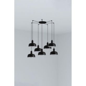 Faro Barcelona Tatawin S 7l Colgante Cristal Negro