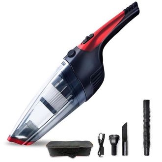 OEM Aspiradora De Mano Inal&aacute;mbrica Con Cable Usb, Color Negro Y Rojo