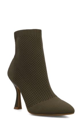 Mia Pamilla Knit Bootie in Khaki at Nordstrom, Size 8.5