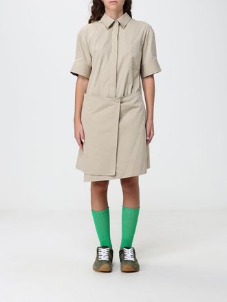 Loewe Abito chemisier mini a portafoglio in misto cotone e seta