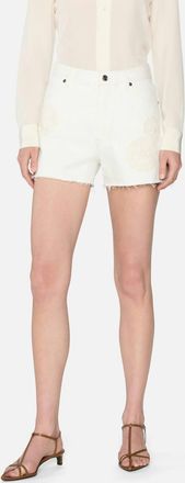 Frame Denim Crochet Dare Short In Flurry