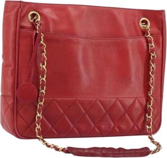 Chanel Pre-owned Shoulder Bags, female, Red, Size: ONE SIZE Pre-owned Vintage Shoulder Bag