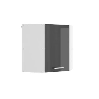 Vicco Mueble Alto Universal R-line, Antracita Alto Brillo, 57 Cm Mueble Alto Esquinero Con Puerta Vicco