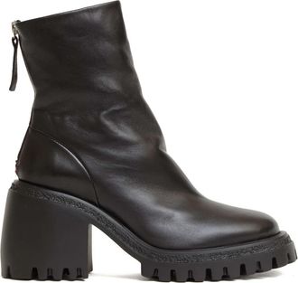 Halmanera Rost 26 Enkellaars - Dames - Laarzen met Hak - Zwart - 37 EU - Leer - Schoenen