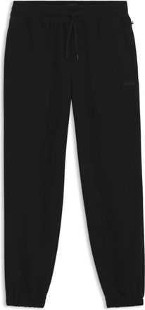 BOSS Cotton lounge pants with embroidered logo