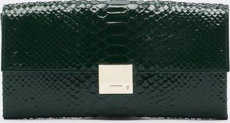 Tom Ford Jean Small snake-effect leather clutch