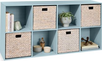 Best Choice Products 8-Cube Bookshelf, 13.5in Display Storage System, Organizer w/ Removable Back Panels