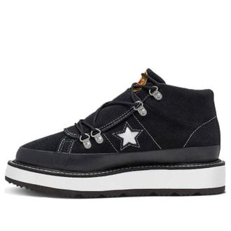 Converse (WMNS) Converse Fleece Lined Boot One Star Thick Sole Black White 566163C