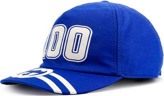 Gucci 100 Baseball Velcro Strap Cap Blue 6730814HAKR4368