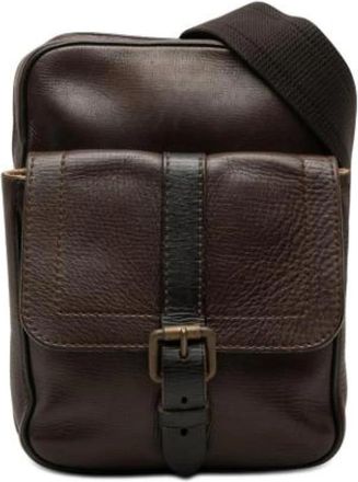 Louis Vuitton Pre-owned Iroquois - Dames - Vintage Schoudertas - Bruin - ONE Size - Leer - Vintage