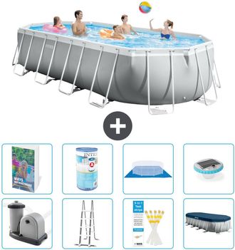 Intex Piscina Prism Frame Oval - 610x305x122 Cm - 9-piezas S622