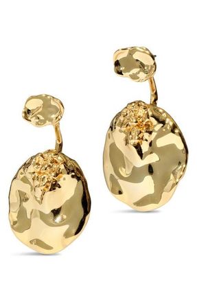 Alexis Bittar Brut Coin Drop Front/Back Earrings in No Stones at Nordstrom