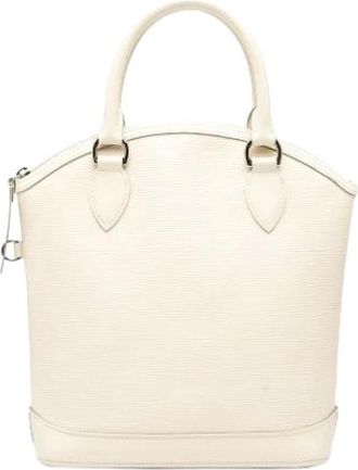 Louis Vuitton Pre-owned Lockit Handbag - Dames - Vintage Handtas - Beige - ONE Size - Leer - Vintage