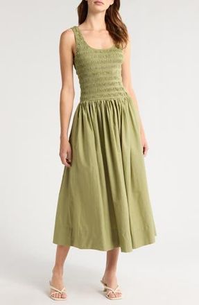 Pistola Denim Alessia Smocked Drop-Waist Dress in Sage at Nordstrom Rack, Size X-Large