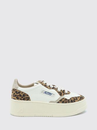 Autry Sneakers Medalist Platform Low in pelle e cavallino con stampa animalier