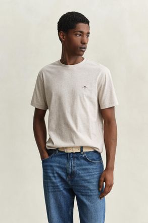 GANT Men Regular Fit Shield T-Shirt (XXXL) SEED MELANGE
