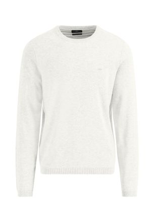 Fynch-Hatton Strickpullover FYNCH-HATTON, Herren, Gr. 4XL, weiss (new sanftes wei&szlig;), Strick, Obermaterial: 100% Baumwolle, unifarben, regular fit taillenbedeckt, R