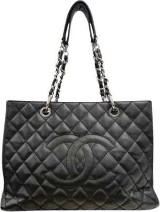 Chanel Pre-owned Vintage Tote Bag - Dames - Vintage Shopper - Zwart - ONE Size - Vintage