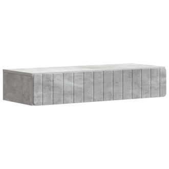 vidaXL Mesa Lateral Montada En La Pared Gris Hormig&oacute;n Vidaxl
