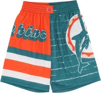 Mitchell & Ness Miami Dolphins NFL Basketbalshorts - Heren - Fitness - Veelkleurig - XL - Polyester - Fitness