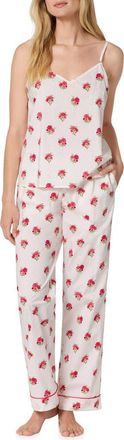Bedhead Pajamas Print Cotton Crop Pajamas in Celeste at Nordstrom, Size X-Large