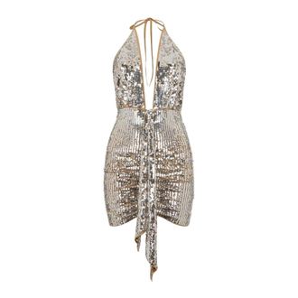 Dsquared2 Dames, Jurken, Beige, Maat: S Wol
